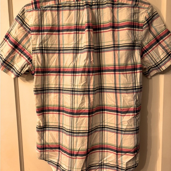 Men’s Ralph Lauren Short Sleeve Plaid Shirt Slim Large - Picture 3 of 3